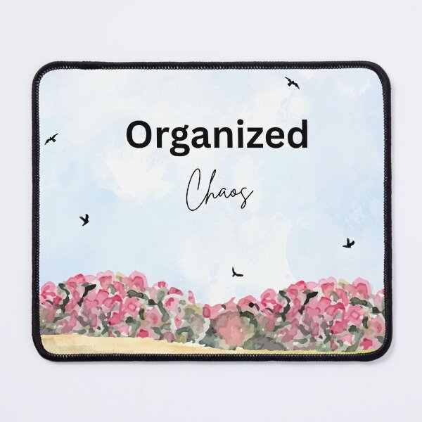 Item preview, Organized Chaos as Minimalist Watercolor Nature Quote designed and sold by CrystalCove11.