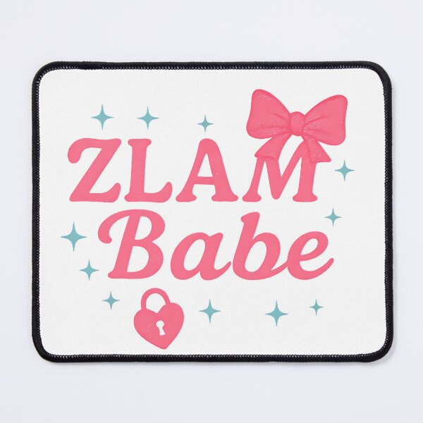 Item preview, ZLAM Babe – Pink Bow Sorority Sticker designed and sold by summer-loving.