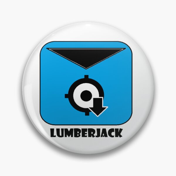 Item preview, Beat Saber Lumber Jack Badge (blue) designed and sold by Myrealreallife.