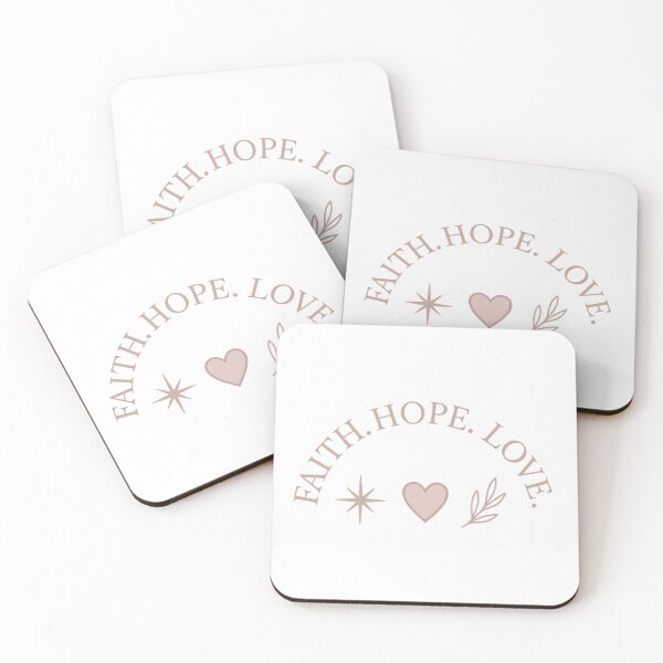 Item preview, Faith. Hope. Love. – Neutral Theta-Inspired Sticker designed and sold by summer-loving.