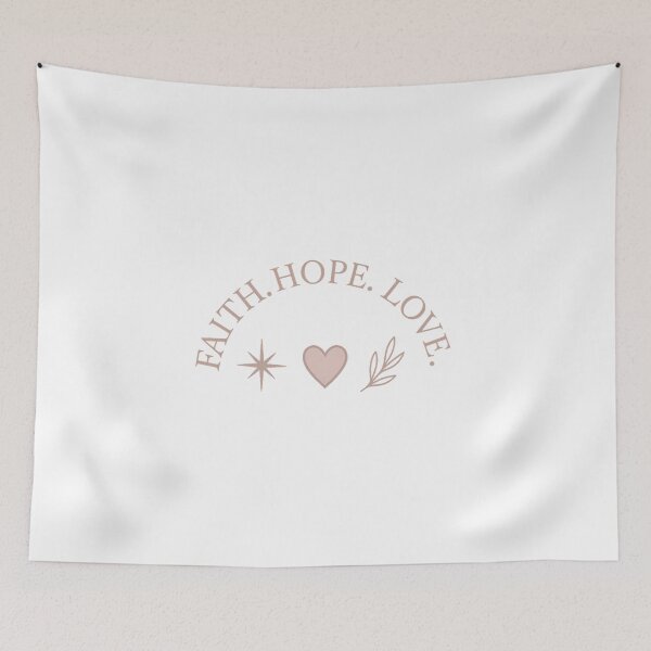 Item preview, Faith. Hope. Love. – Neutral Theta-Inspired Sticker designed and sold by summer-loving.