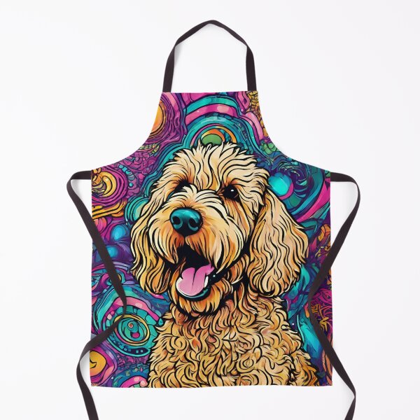 Item preview, Psychedelic Goldendoodle – Trippy Colorful Dog Art for Doodle Lovers designed and sold by Fredster1966.