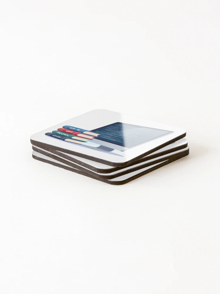 Thumbnail 4 of 5, Coasters (Set of 4), Medical Coding Reference Stack designed and sold by medicalzone.