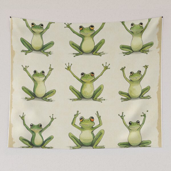 Item preview, yoga frogs cute designed and sold by RaymondOliver.