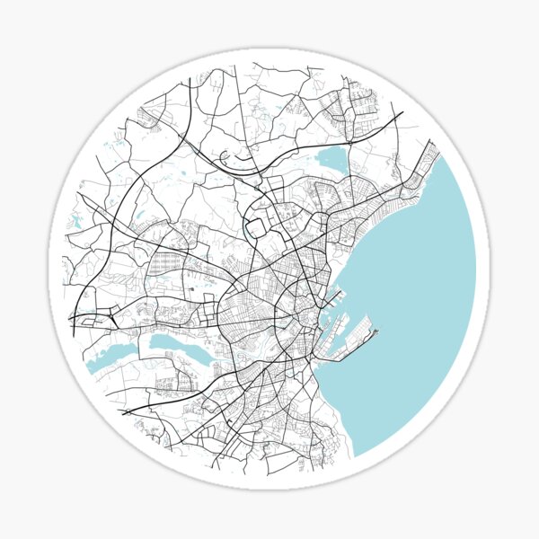 Item preview, Aarhus City Map of Denmark - Circle designed and sold by deMAP.