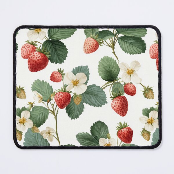 Item preview, strawberries pattern, shabby chic, vintage designed and sold by StardustMaia.
