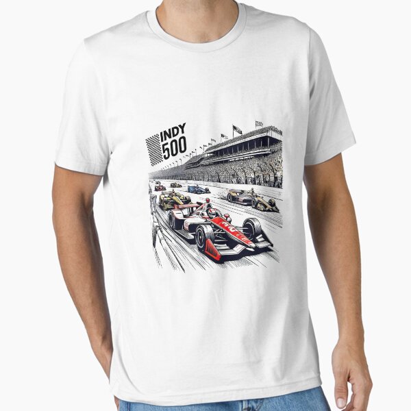 Aperçu de l'œuvre Indy 500, Indy 2025, Illustration du jour de la course, Art de l'Indianapolis Motor Speedway créée et vendue par Elloodiee.