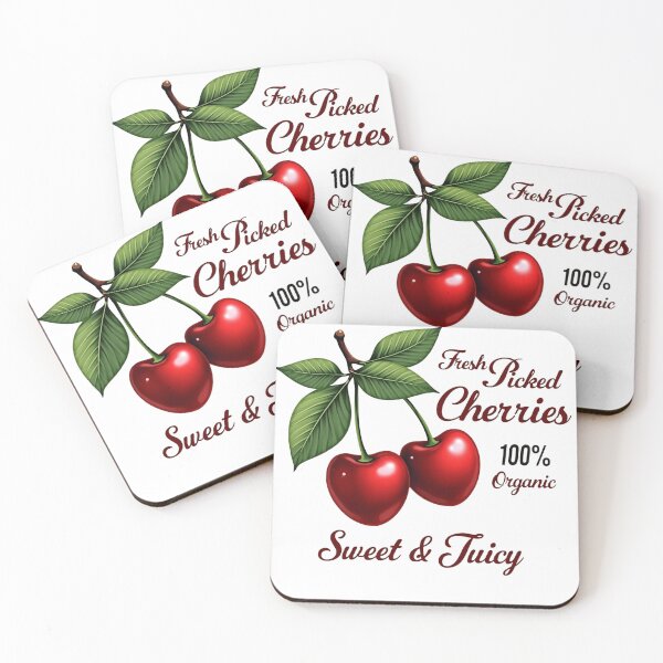Item preview, Vintage Sweet Juicy Cherries Retro Fruit Market Design designed and sold by haitrieuic96.