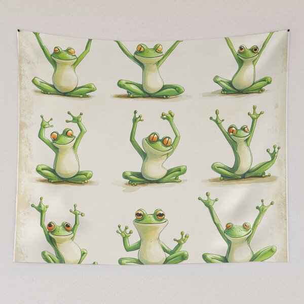 Item preview, yoga frogs designed and sold by RaymondOliver.