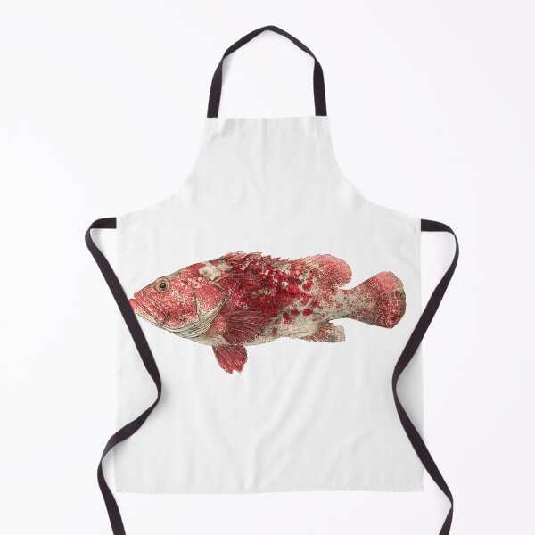 Item preview, Gyotaku Grouper sharp elegant illustration like japan style, white background designed and sold by wonderisland.