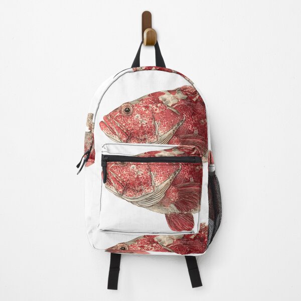 Item preview, Gyotaku Grouper  sharp elegant illustration like japan style, white background designed and sold by wonderisland.