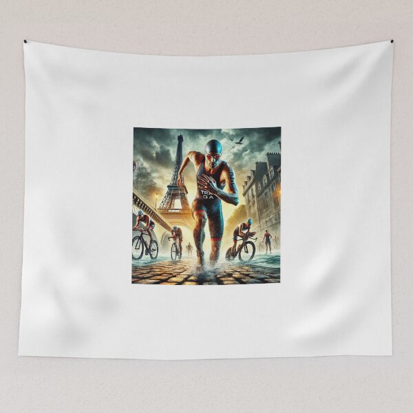 Item preview, "Rain, Grit, and Glory – Paris Push" designed and sold by Triathlongram.
