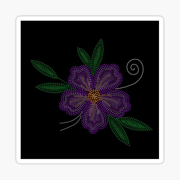 Item preview, Digital purple flower designed and sold by Jenannbrown.