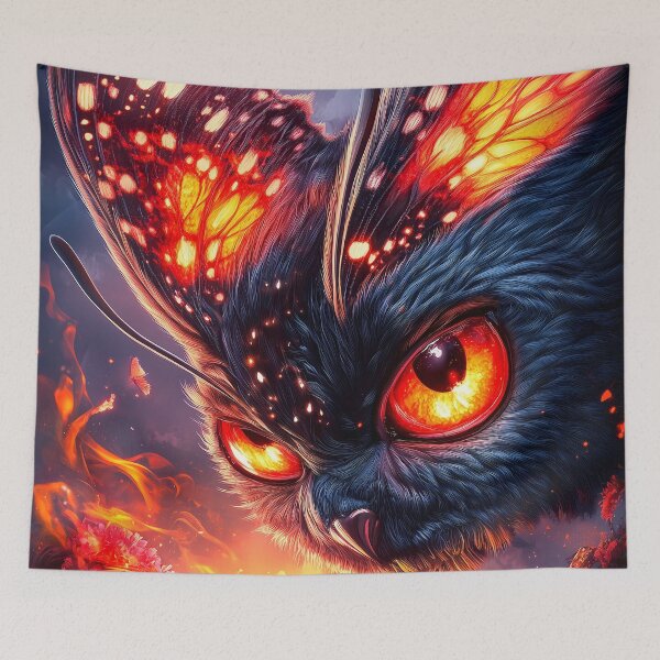 Item preview, Beasts Rise Infernal Butterfly Overlooks Tiny Warrior Fiery Realm designed and sold by lassedgkotsij.
