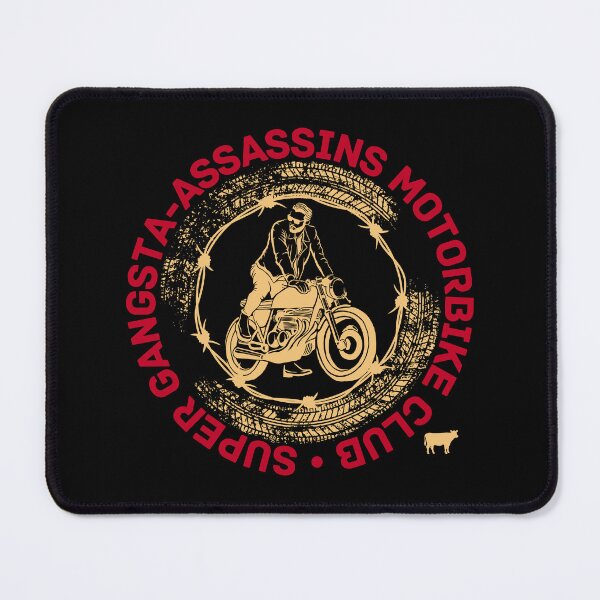 Item preview, Super Gangsta-Assassins Motorbike Club – Funny Biker Gang designed and sold by UNK-Fatigues.