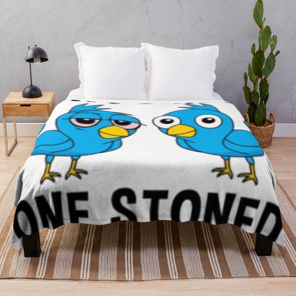 Item preview, Two Birds One Stoned Funny Pun T Shirt designed and sold by Twistedpairs.