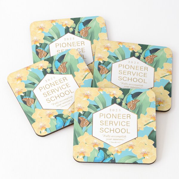 Item preview, Pioneer Service School (Yellow Orchids and Butterflies) designed and sold by Paper Bee Gift Shop.