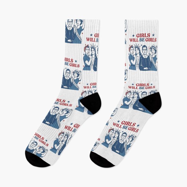 Item preview, Girls Will be Girls  Patriotic Feminist 4th of July designed and sold by Elloodiee.