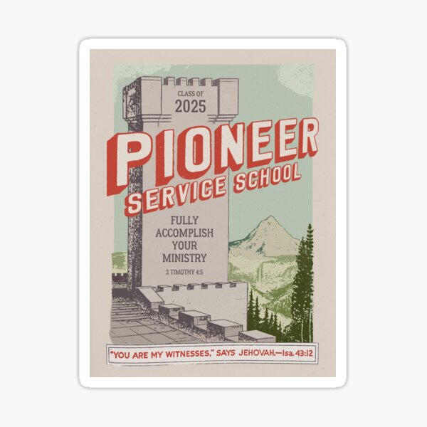 Item preview, Pioneer Service School 2025 (Vintage Watchtower) designed and sold by Paper Bee Gift Shop.