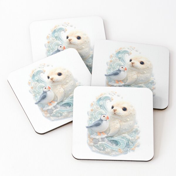 Item preview, Kawaii polymer , ultra-detailed. An adoreable plump baby seal designed and sold by wonderisland.