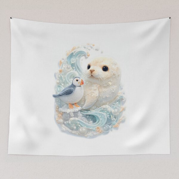 Item preview, Kawaii polymer , ultra-detailed. An adoreable plump baby seal designed and sold by wonderisland.