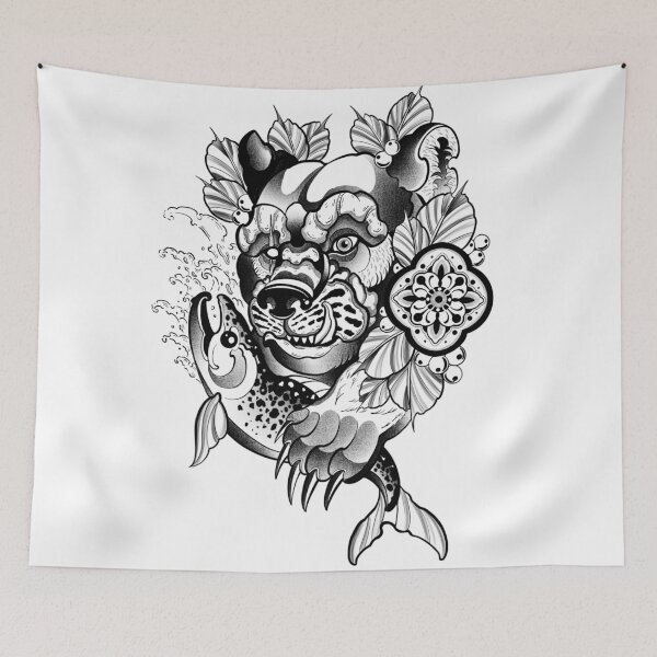 Item preview, Bear hunting salmon designed and sold by 7Delamancha.