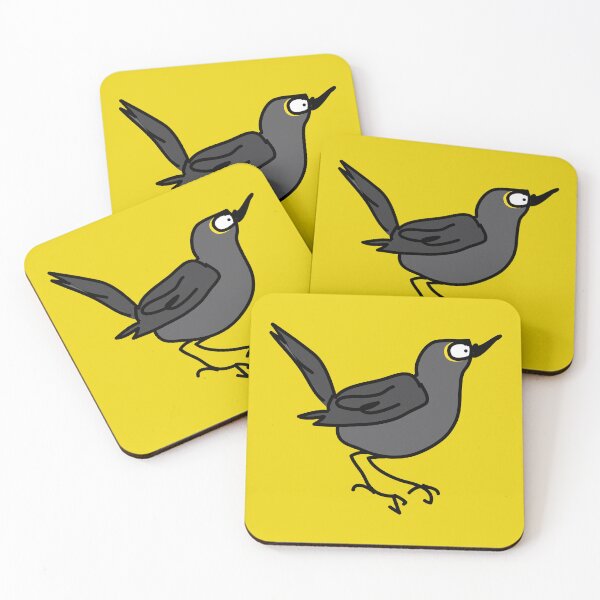 Aperçu de l'œuvre Corbeau minimaliste et mignon gribouillage créée et vendue par fluffyfamcraft.