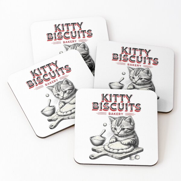 Item preview, Cute Kitty Biscuits Bakery Funny Cat  designed and sold by JerdbordinShop.