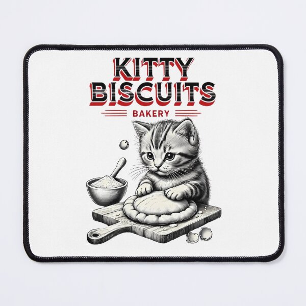 Item preview, Cute Kitty Biscuits Bakery Funny Cat  designed and sold by JerdbordinShop.