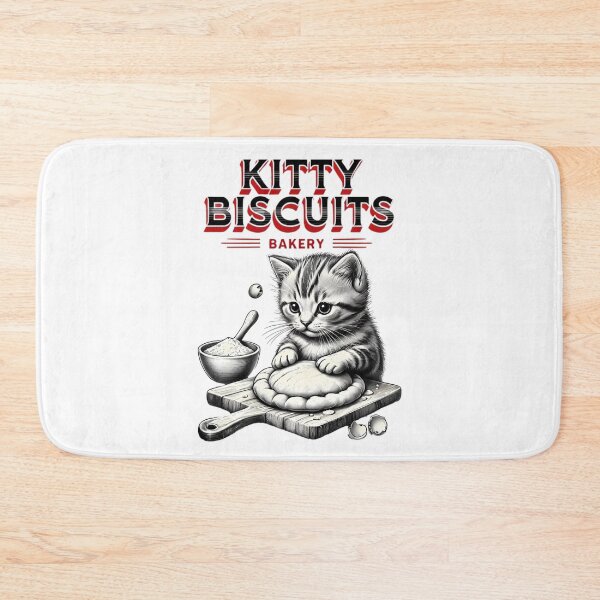 Item preview, Cute Kitty Biscuits Bakery Funny Cat  designed and sold by JerdbordinShop.