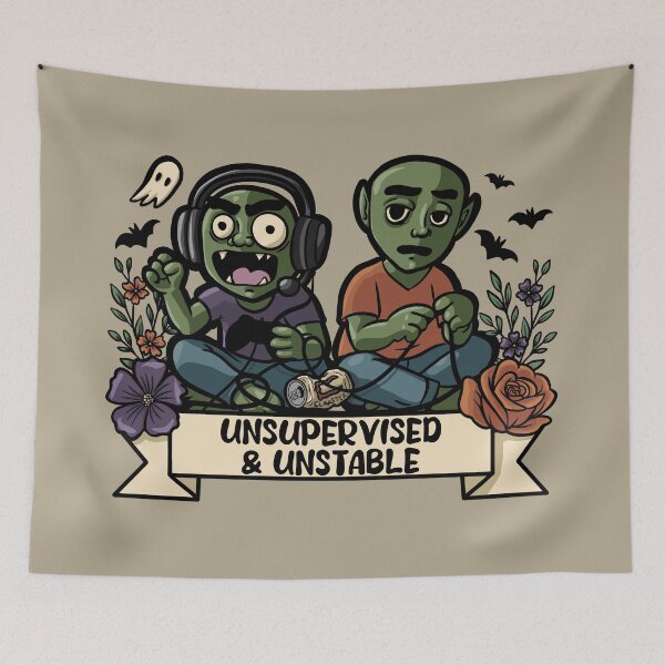 Item preview, Goblin Twins – “Unsupervised & Unstable” ADHD Chaos Goblins designed and sold by Feral-by-Elsie.