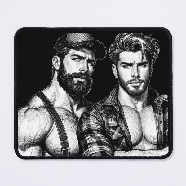 Item preview, Lumberjack Hunks Muscle Power LGBTQ Gay Pride Graphic Design designed and sold by ItsAKinkThing.