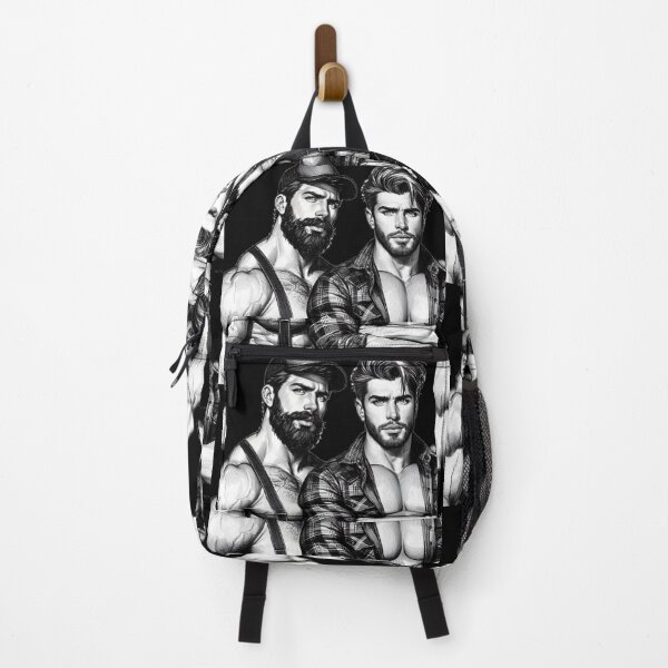 Item preview, Lumberjack Hunks Muscle Power LGBTQ Gay Pride Graphic Design designed and sold by ItsAKinkThing.