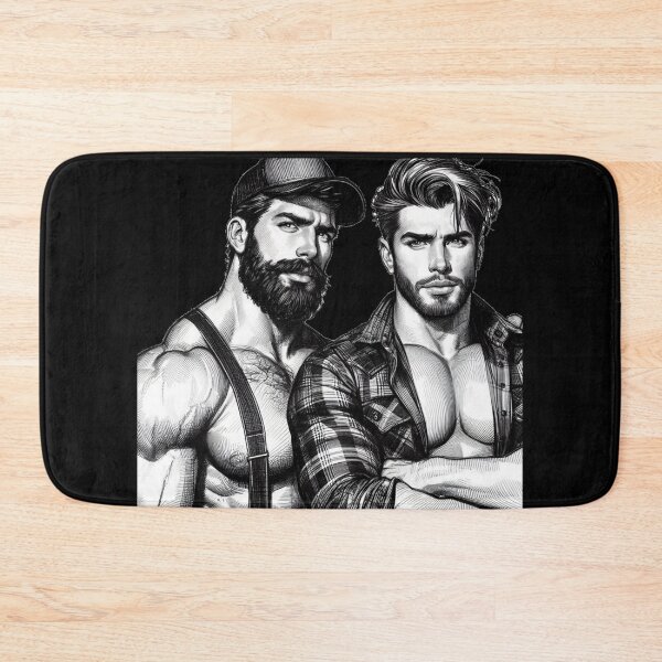 Item preview, Lumberjack Hunks Muscle Power LGBTQ Gay Pride Graphic Design designed and sold by ItsAKinkThing.