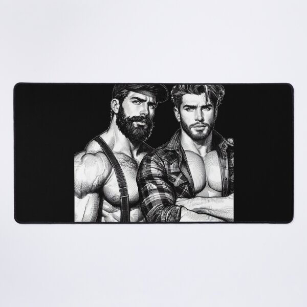 Item preview, Lumberjack Hunks Muscle Power LGBTQ Gay Pride Graphic Design designed and sold by ItsAKinkThing.