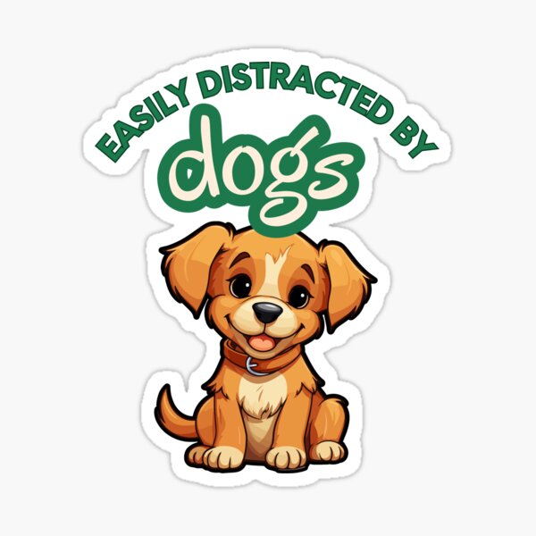 Aperçu de l'œuvre Facilement distrait par les chiens créée et vendue par Agu210.