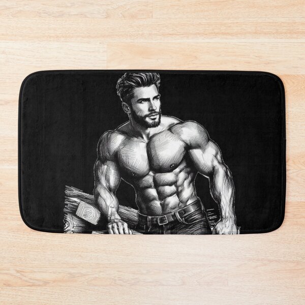 Item preview, Lumberjack Cool Muscle LGBTQ Gay Pride Graphic Design designed and sold by ItsAKinkThing.