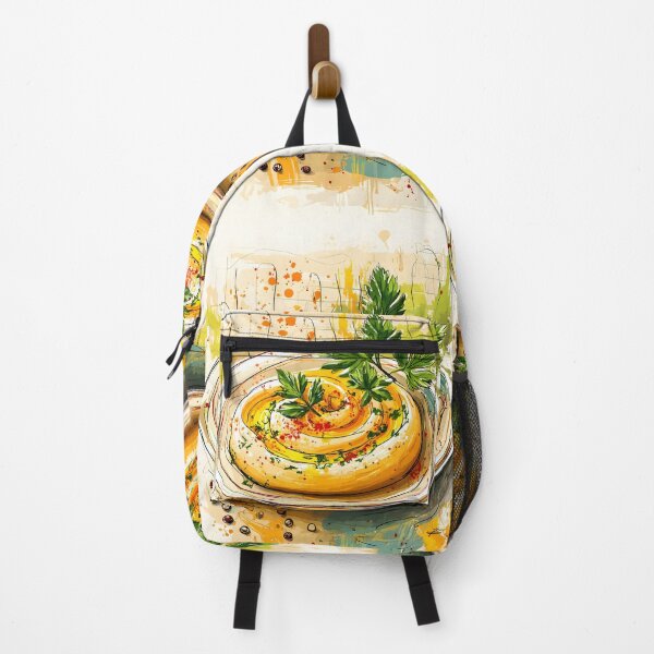 Item preview, Dip into Delight - Lush Hummus Garnished with Olive Oil Herbs and Middle Eastern Charm designed and sold by OlfactoART Studio.