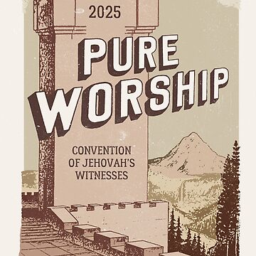 Artwork thumbnail, Pure Worship (Vintage Watchtower) by Paper Bee Gift Shop