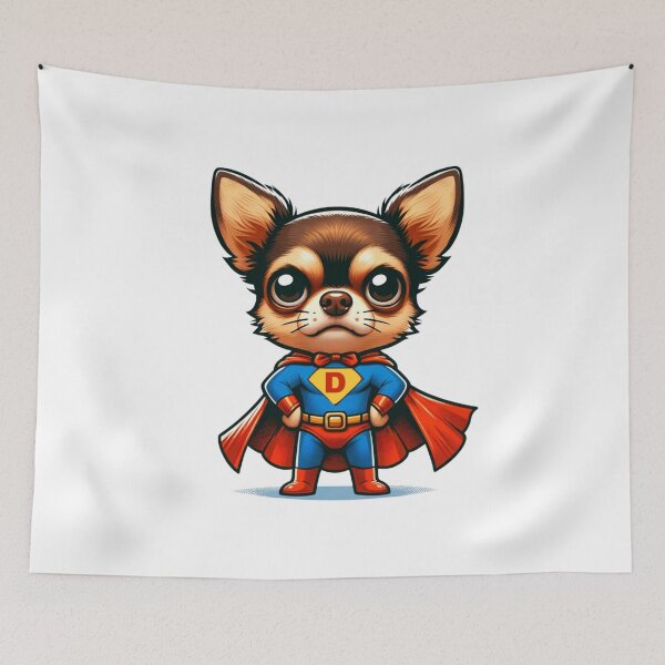 Item preview, Superhero Chihuahua Tee designed and sold by creativechaster.
