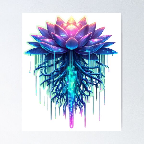 Item preview, digital rooted flower  designed and sold by Highpinch.