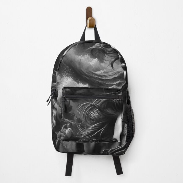 Item preview, "Stormy Seas Voyager - Black & White Nautical Art" designed and sold by Ghost Archer Illusions.