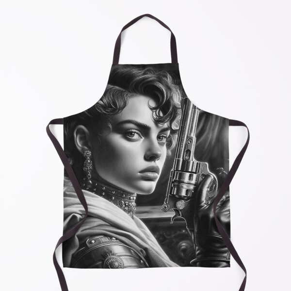 Item preview, "Victorian Gunslinger - Black & White Noir Art" designed and sold by Ghost Archer Illusions.