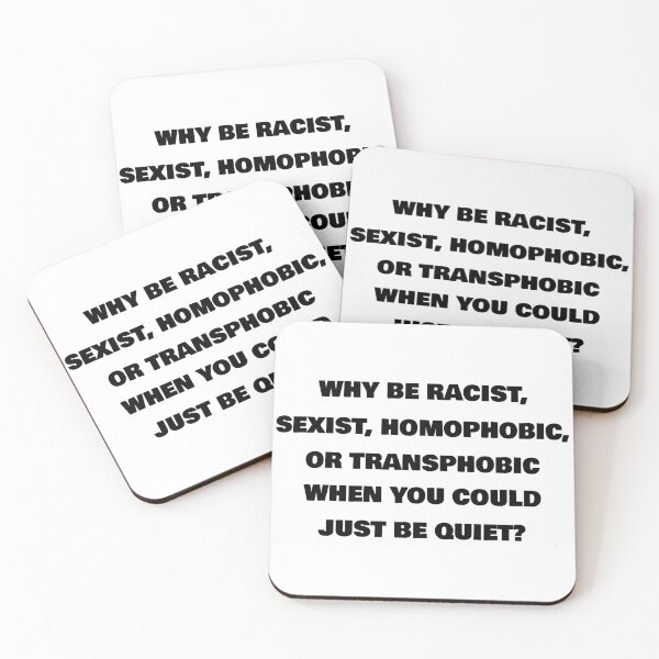 Item preview, Why Hate When You Can Stay Quiet? - Bold Anti-Racist Design | BLM Ally Apparel, Protest-Ready Stickers & Inclusive Activism Accessories designed and sold by RevolutionToday.