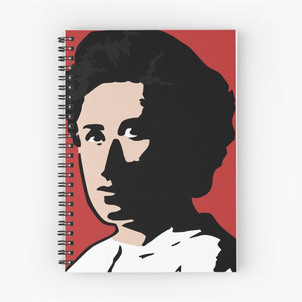 Aperçu de l'œuvre Rosa Luxemburg | Design socialiste révolutionnaire et marxiste allemand pour autocollants, vêtements et accessoires | Art anticapitaliste et lutte des classes et slogan « Socialisme ou barbarie » créée et vendue par RevolutionToday.