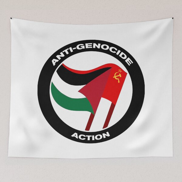 Item preview, Anti-Genocide Action Palestine | Marxist Anti-Imperialist Design for Stickers, Apparel & Accessories | Free Palestine Solidarity Art & Decolonial Resistance Symbol designed and sold by RevolutionToday.
