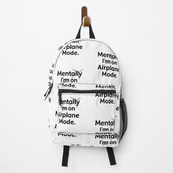 Item preview, Mentally I’m on Airplane Mode | Minimalist Funny Quote Design designed and sold by Irene Catchmind.