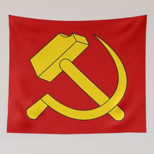 Item preview, Soviet USSR Hammer and Sickle | Communist Symbol & Marxist-Leninist Design for Stickers, Apparel & Accessories | Retro Propaganda Art & Workers' State Emblem designed and sold by RevolutionToday.