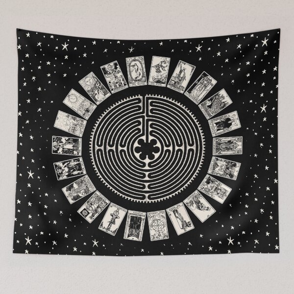 Item preview, Labyrinth and Tarot Wheel | Bone and Ebony designed and sold by wildtribe.