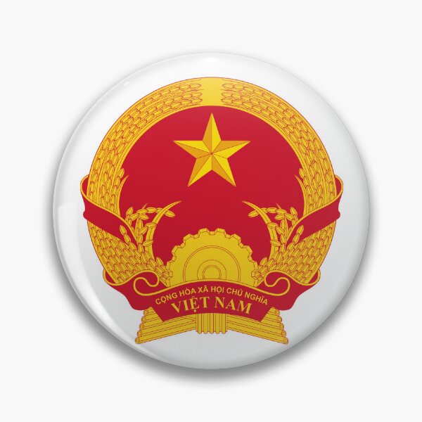 Item preview, Socialist Republic of Vietnam National Emblem | Vietnamese Communist Symbol & Marxist Design for Stickers, Apparel & Accessories | Retro Propaganda Style & Anti-Imperialist Workers' State Art designed and sold by RevolutionToday.